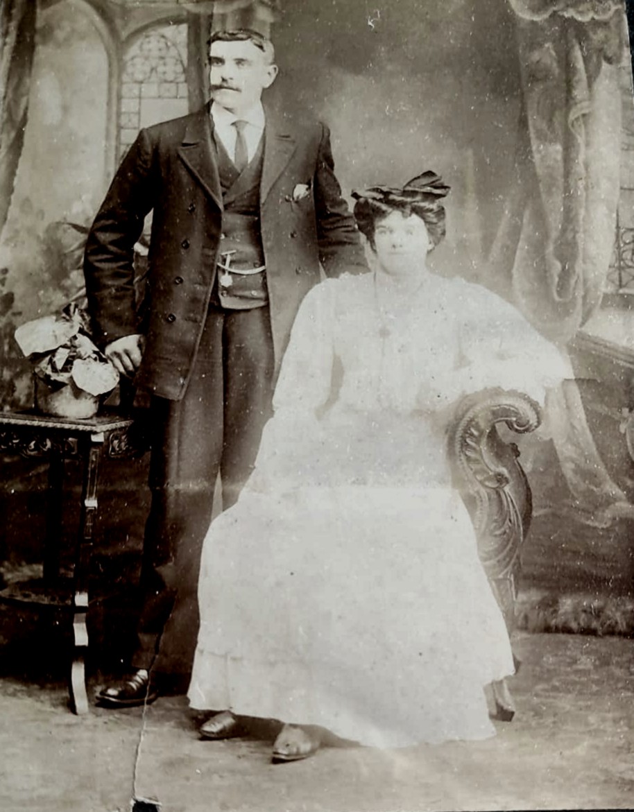 Patrick and Margery McBride wedding photo 1877